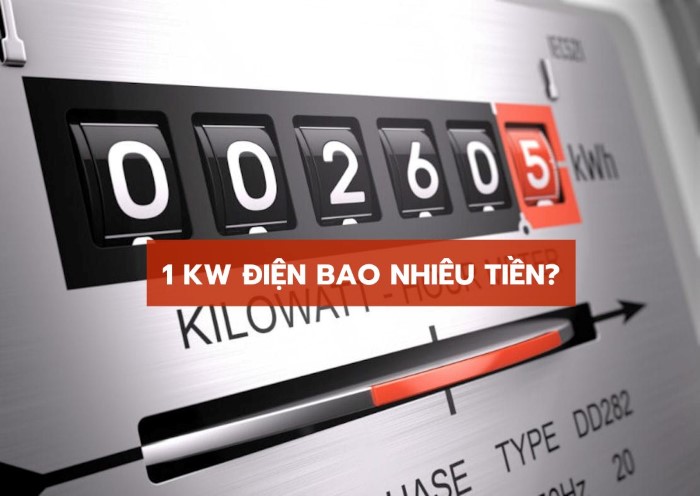 1kw điện hay còn gọi là 1 số điện hoặc 1 ký điện. Vậy 1kw điện bao nhiêu tiền?