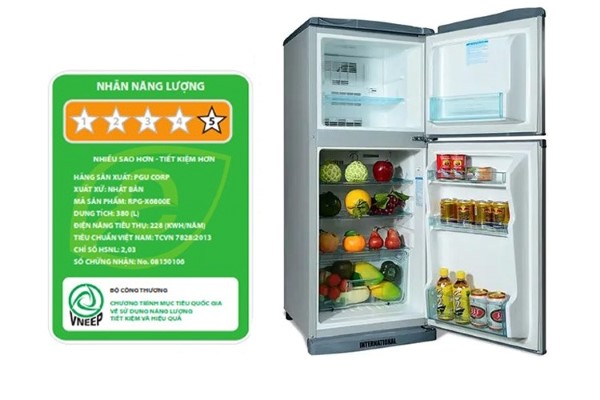 Cách tính lượng điện tiêu thụ của tủ lạnh 