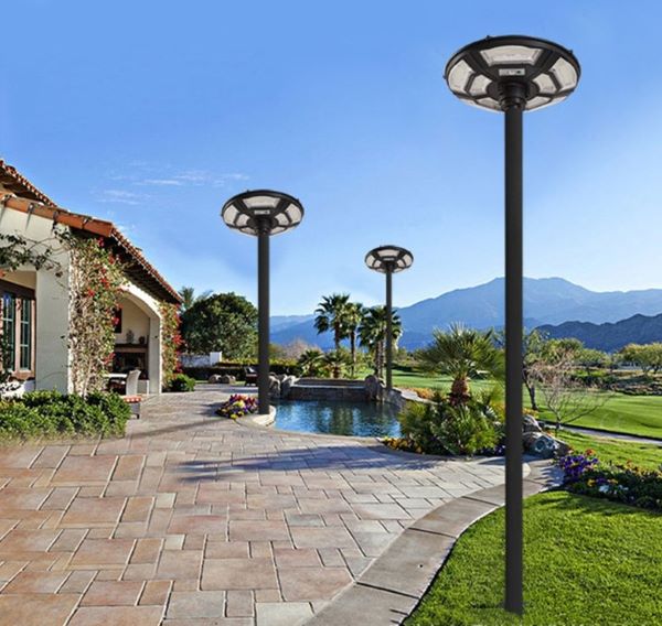 Đèn năng lượng mặt trời sân vườn chống nước loại trụ cao