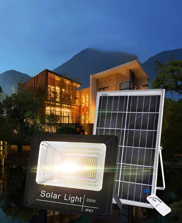 Mẫu đèn năng lượng mặt trời Solar Light 200W