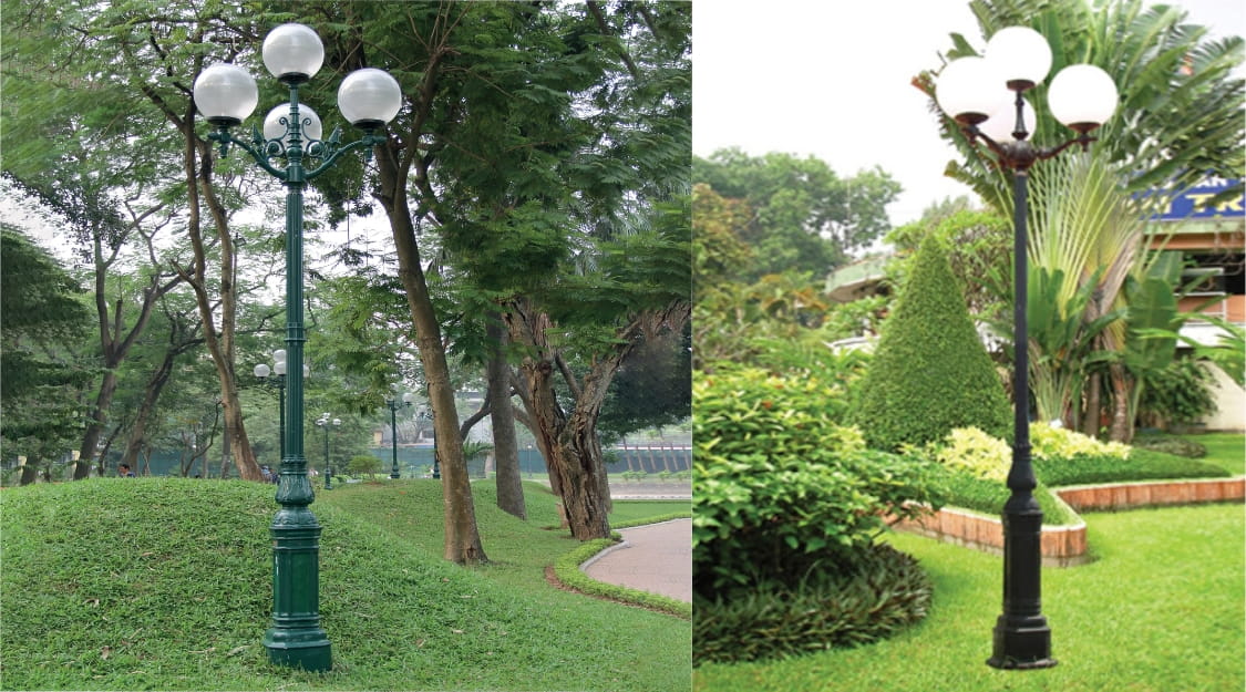 Chiều cao cột đèn đường