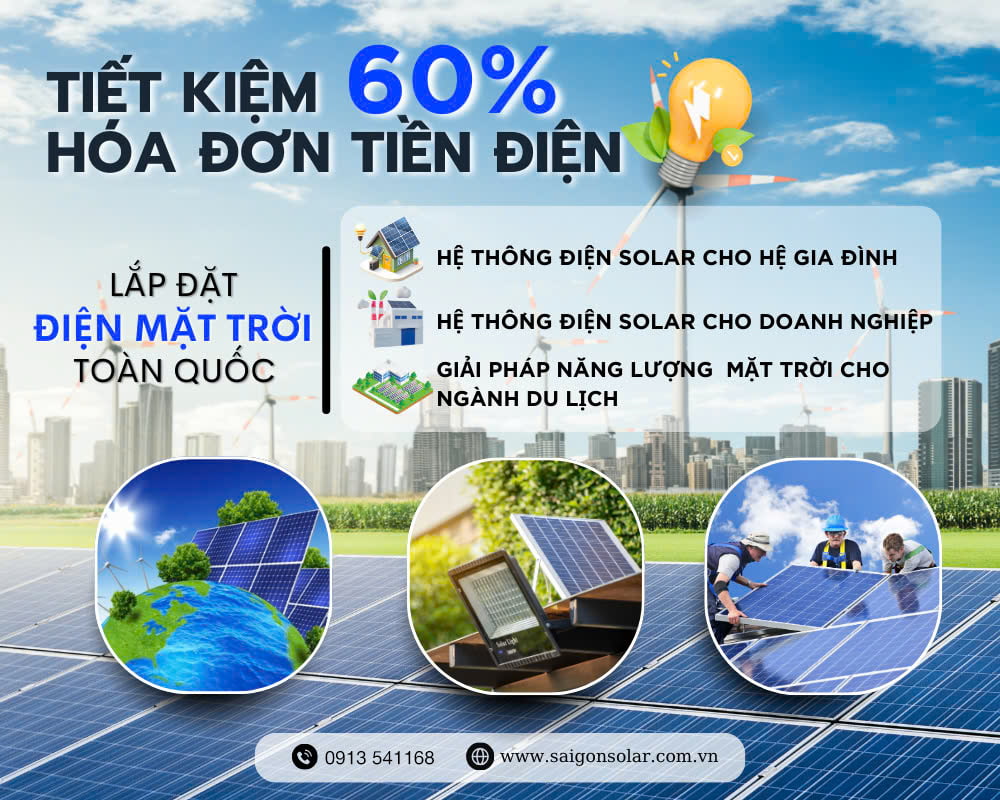Tiết kiệm tiền điện bằng năng lượng mặt trời