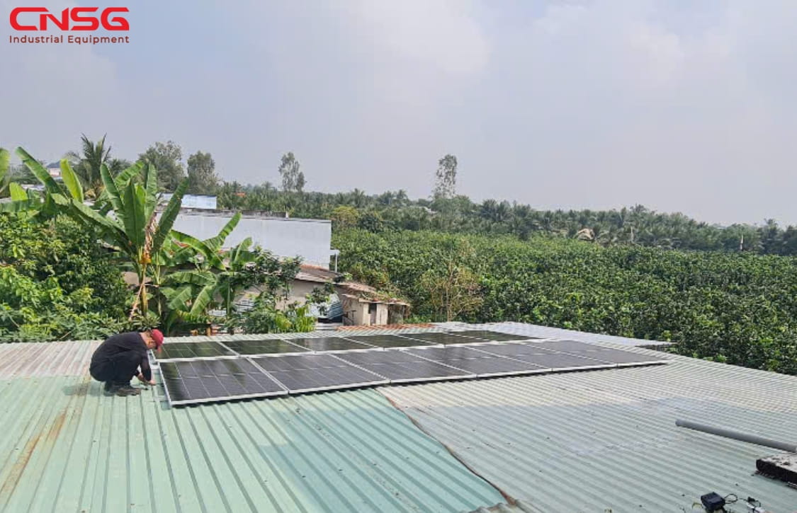 điện mặt trời 6.96kWp tại Chợ Gạo, Tiền Giang