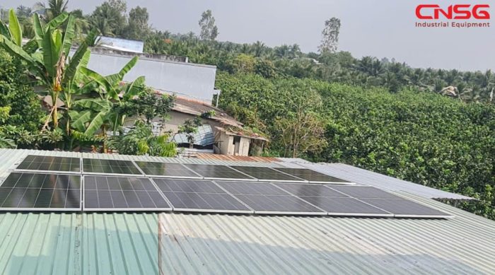 điện mặt trời 6.96kWp tại Chợ Gạo, Tiền Giang