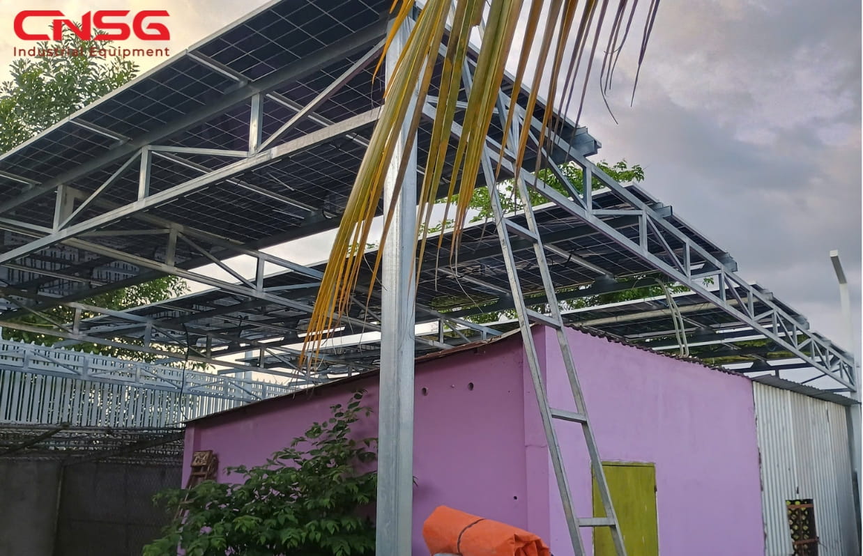hệ thống điện mặt trời 27kWp tại biệt phủ Củ Chi, TPHCM