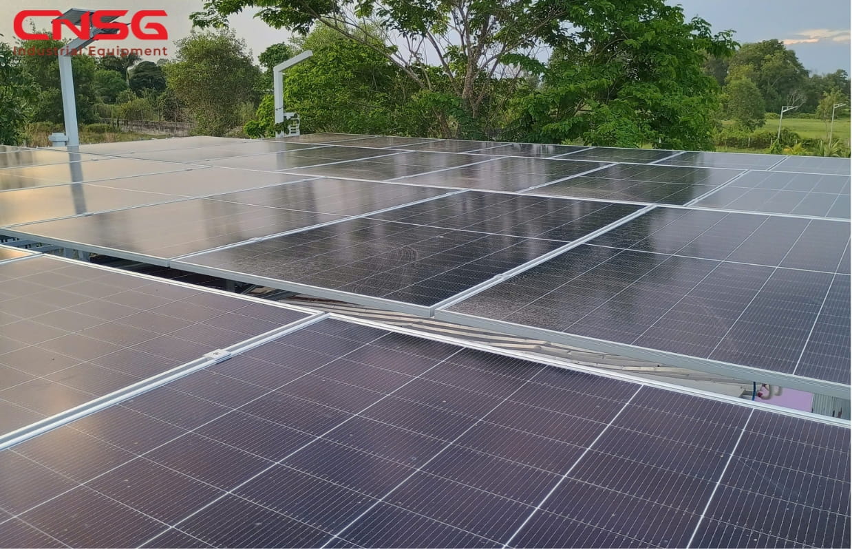 hệ thống điện mặt trời 27kWp tại biệt phủ Củ Chi, TPHCM