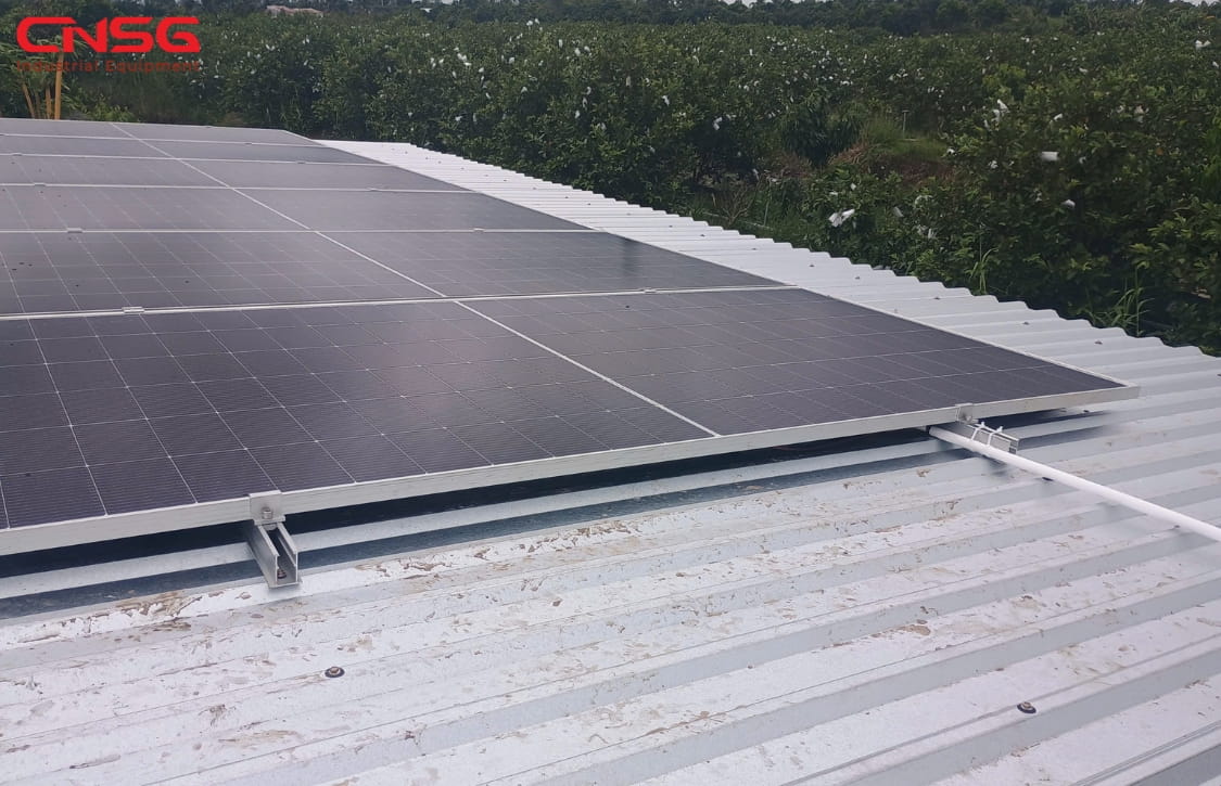 Điện năng lượng mặt trời 7.38kWp tại Vĩnh Long