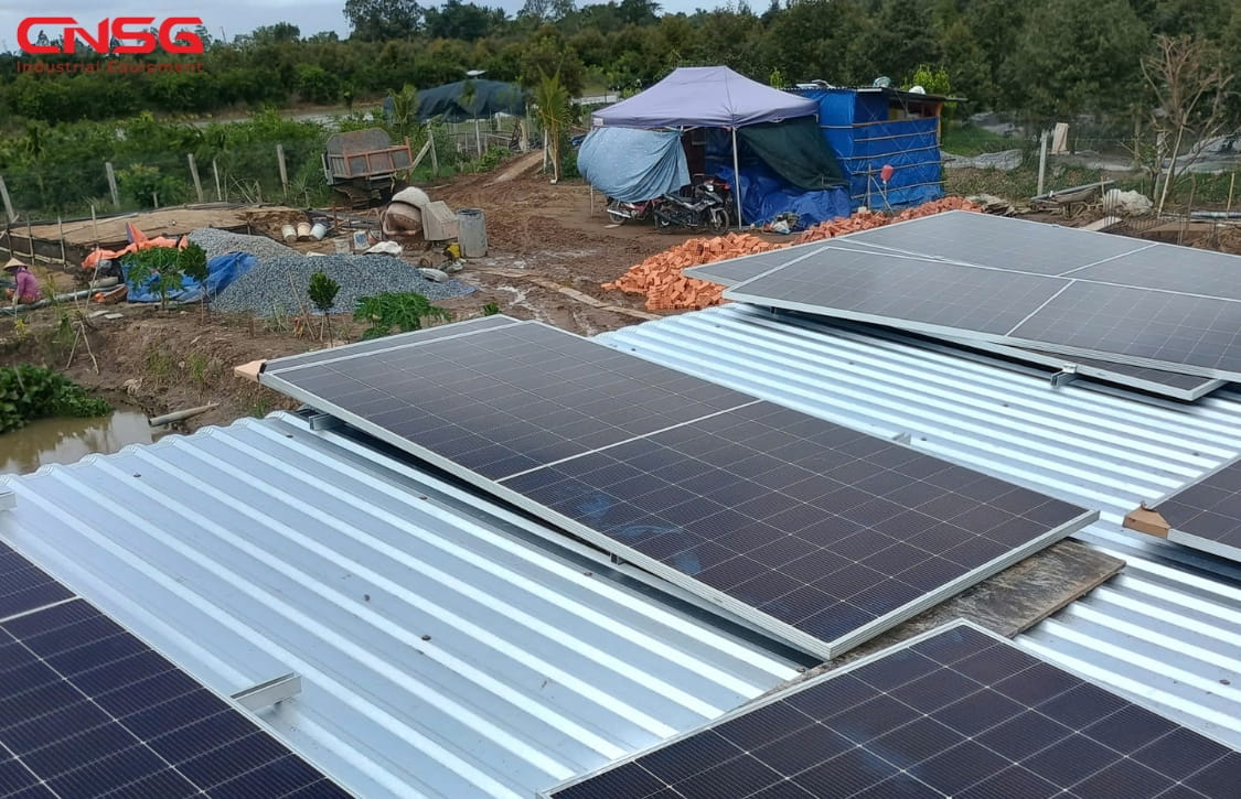Điện năng lượng mặt trời 7.38kWp tại Vĩnh Long