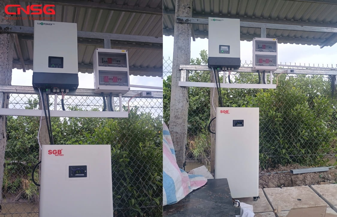 Điện năng lượng mặt trời 7.38kWp tại Vĩnh Long