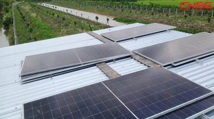 Điện năng lượng mặt trời 7.38kWp tại Vĩnh Long
