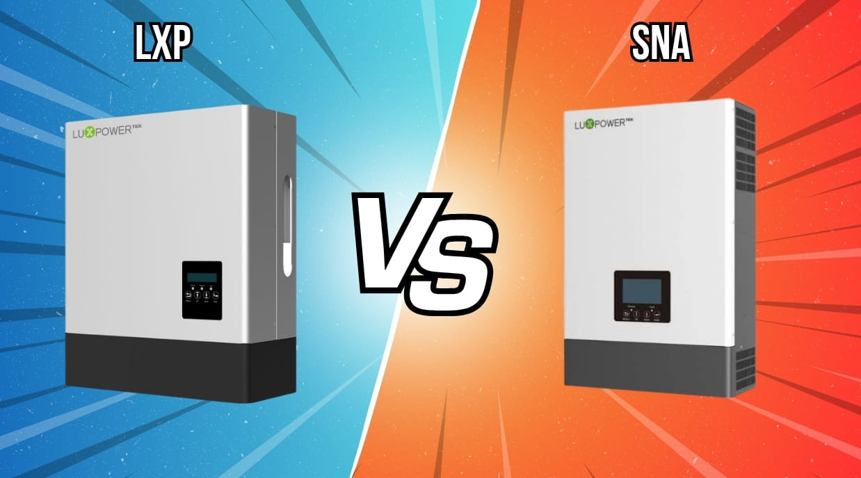 inverter hybrid luxpower bản cao cấp LXP và bản phổ thông SNA