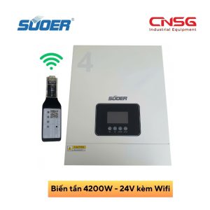 Biến tần năng lượng mặt trời Suoer 4200W - 24V kèm Wifi