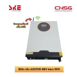 Biến tần năng lượng mặt trời 6200W 48V kèm Wifi