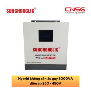 Biến tần Hybrid Inverter không cần ắc quy 5000VA điện áp 260 - 450V