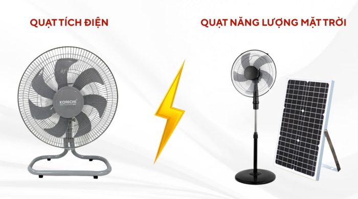 Quạt Tích Điện Hay Quạt Năng Lượng Mặt Trời