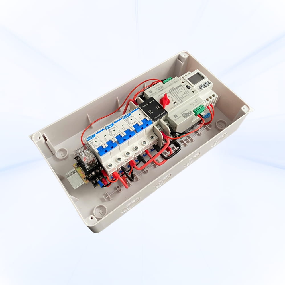 Tủ ATS 2P-100A tự động chuyển hai nguồn đồng hồ điện 15 ngày chịu tải cực cao cài đặt sẵn