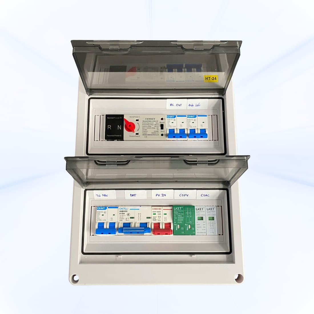 Tủ điện biến tần Hybird hòa lưới Lumentree 4KW 6KW