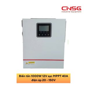 Biến tần 1000W 12V sạc MPPT 40A điện áp 20 - 150V