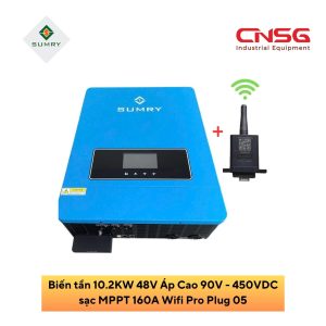 Biến tần Sumry 10.2KW 48V áp cao 90V - 450VDC sạc MPPT 160A Wifi Pro Plug 05
