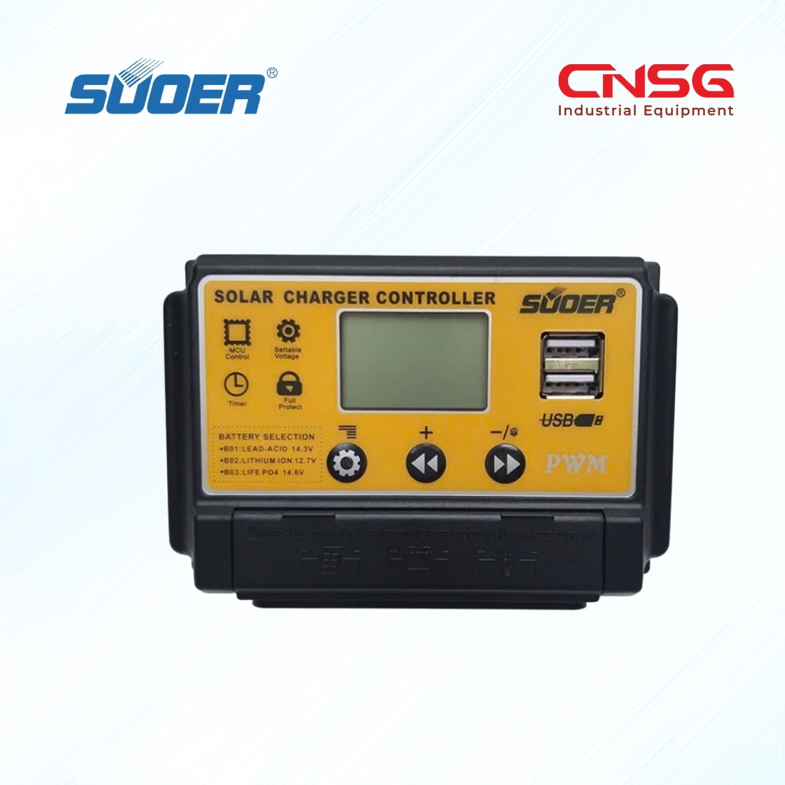 Bộ điều khiển sạc năng lượng mặt trời Suoer ST-S1230 30A 12V 24V