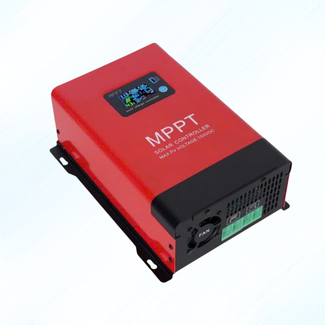 Bộ điều khiển sạc năng lượng mặt trời MPPT 100A màu đỏ