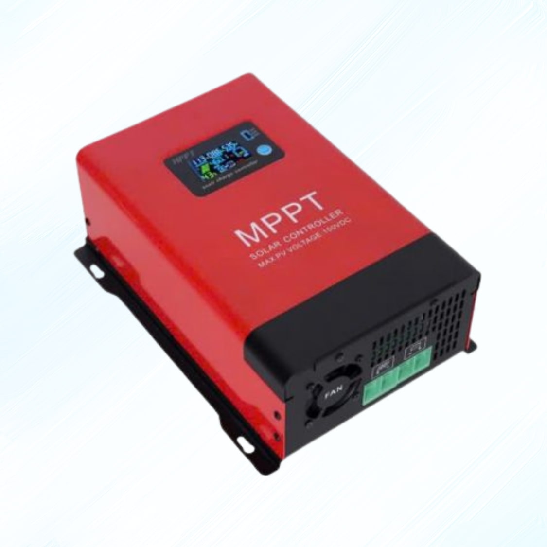 Bộ điều khiển sạc năng lượng mặt trời MPPT 25A màu đỏ