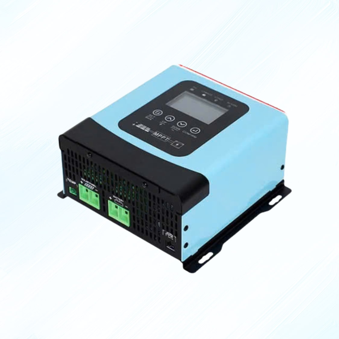 Bộ điều khiển sạc năng lượng mặt trời MPPT 30A màu xanh