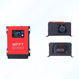 Bộ điều khiển sạc năng lượng mặt trời MPPT 60A màu đỏ