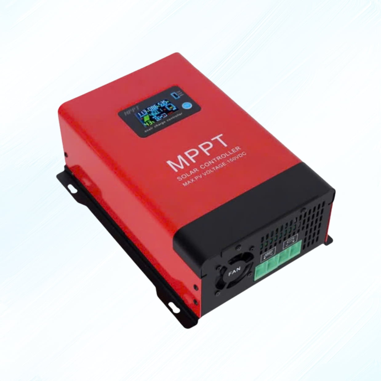Bộ điều khiển sạc năng lượng mặt trời MPPT 60A màu đỏ
