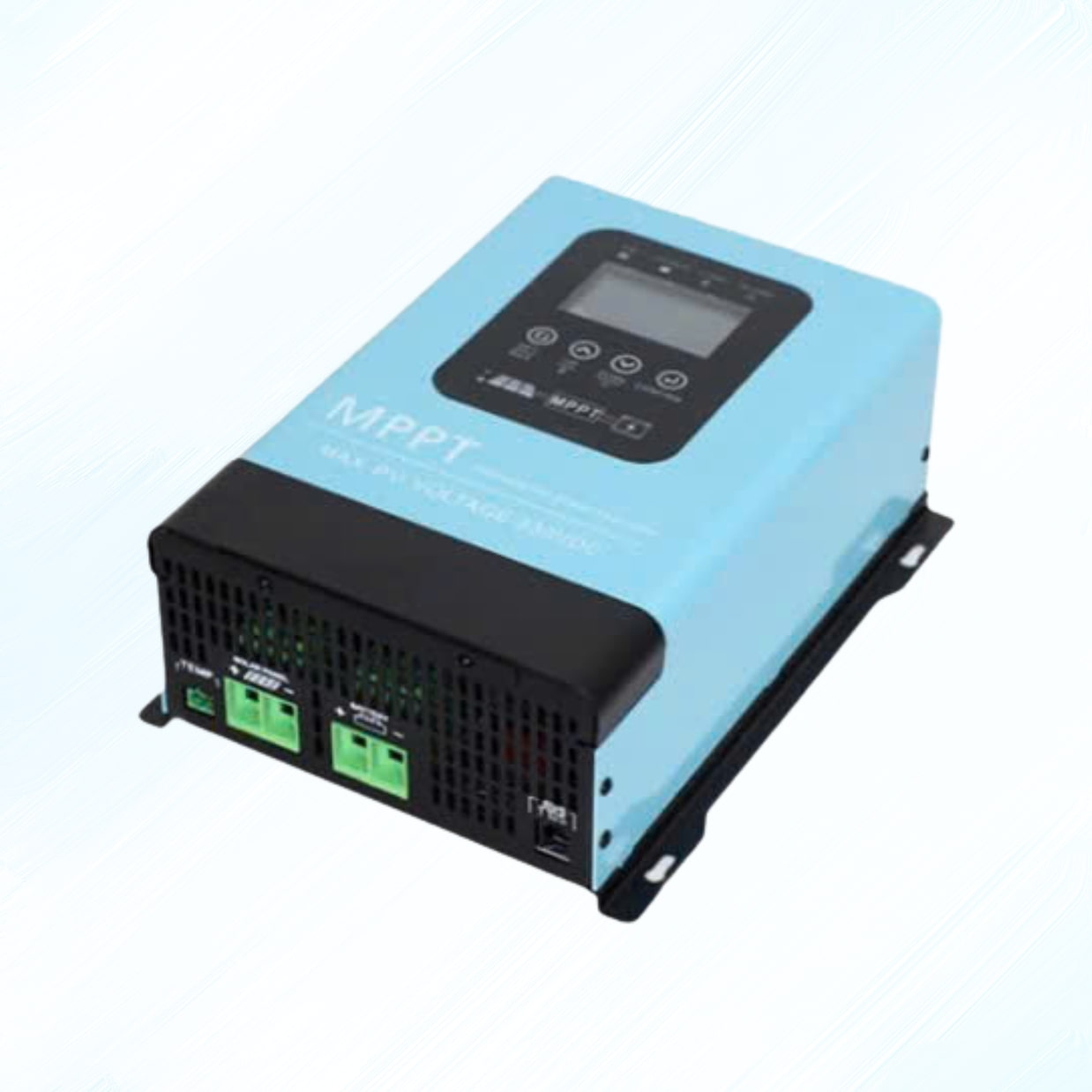 Bộ điều khiển sạc năng lượng mặt trời MPPT 60A màu xanh