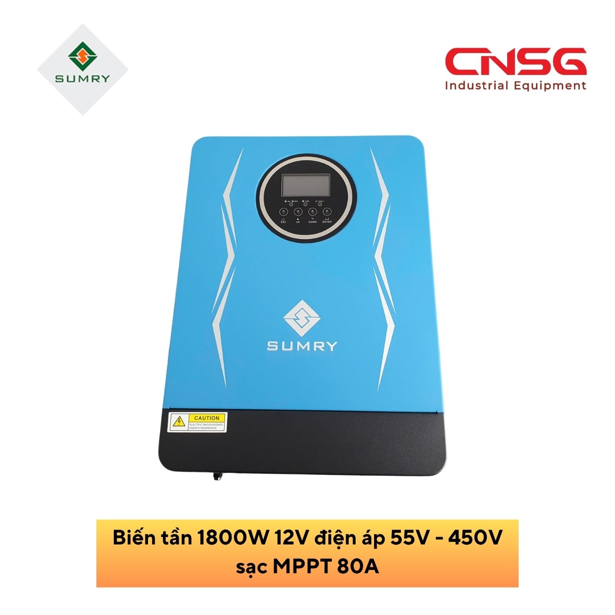 Bộ đổi điện đa dụng Sumry 1800W 12V điện áp 55V - 450V sạc MPPT 80A