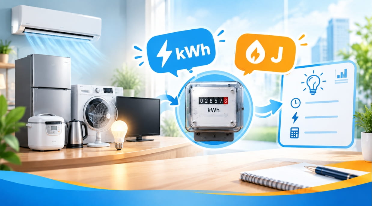 1 KWh bằng bao nhiêu J?