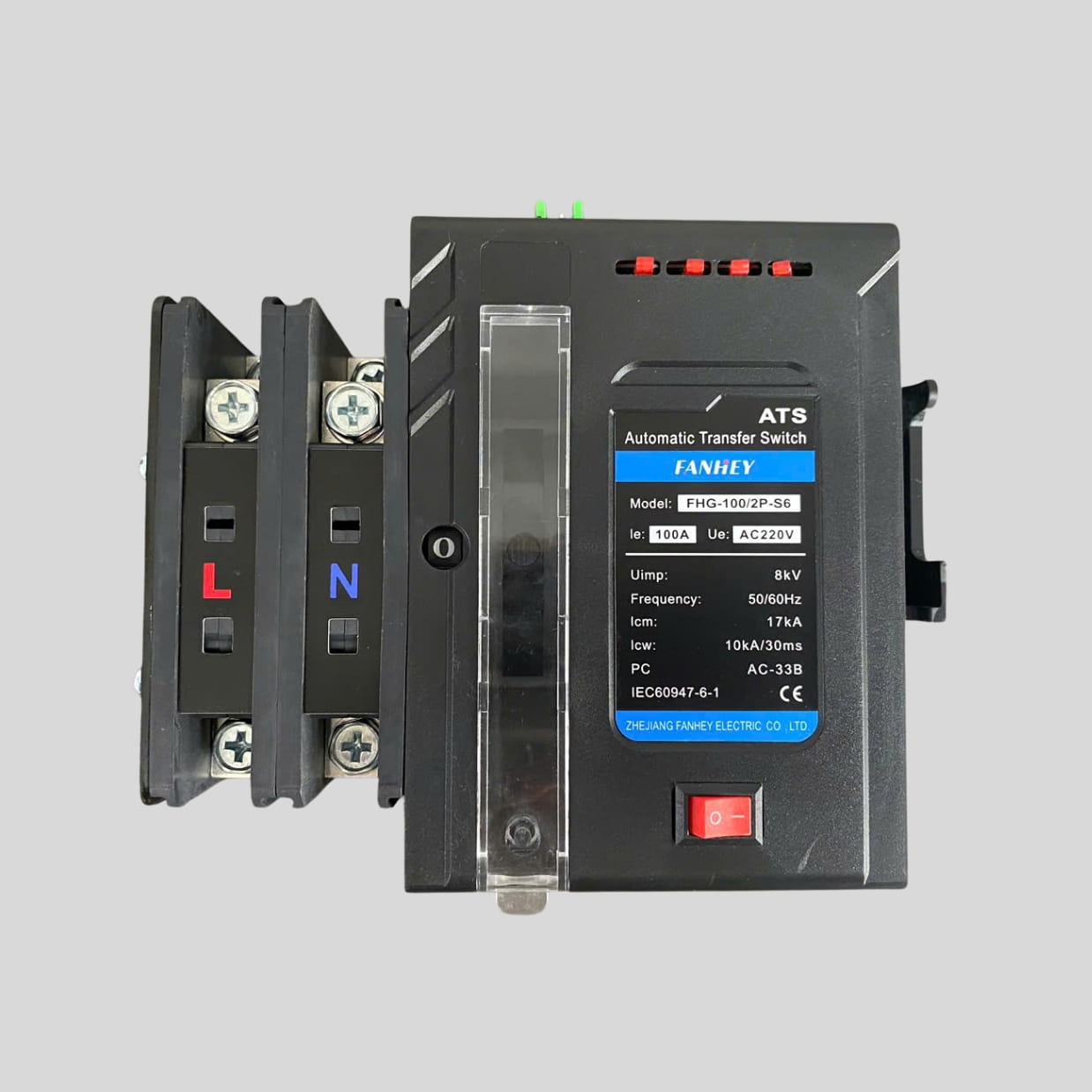 Bộ chuyển nguồn tự động ATS 2P 100A - Đảo chiều 2 nguồn điện Solar và máy phát