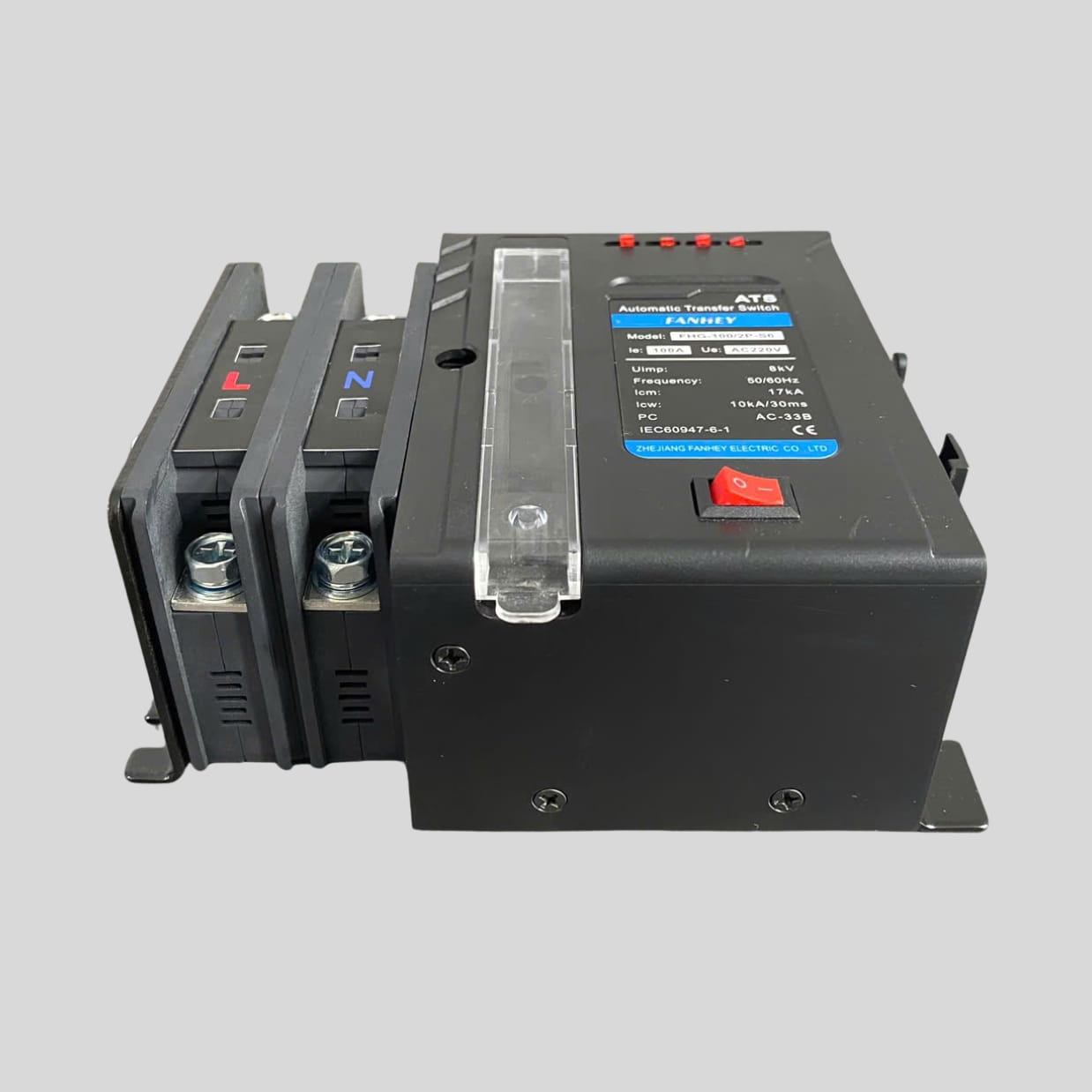 Bộ chuyển nguồn tự động ATS 2P 100A - Đảo chiều 2 nguồn điện Solar và máy phát