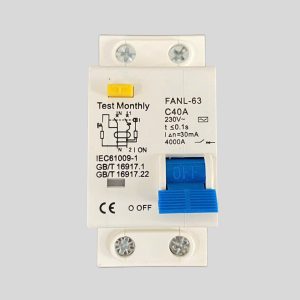 CB Aptomat chống giật, chống rò quá tải 1 pha 2P 220V 40A