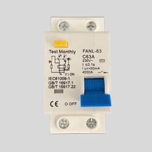 CB Aptomat chống giật, chống rò quá tải 1 pha 2P 220V 63A
