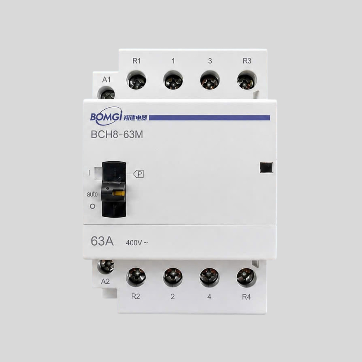 Contactor BOMGI 2NO 2NC ATS cầu dao chuyển nguồn tự động 2P 63A