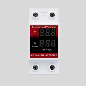 Đồng hồ đo năng lượng điện một pha AC50-500V 1-100A FANHEY Màn hình kép Đồng hồ đo điện kỹ thuật