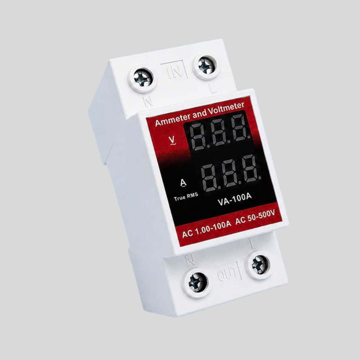 Đồng hồ đo năng lượng điện một pha AC50-500V 1-100A FANHEY Màn hình kép Đồng hồ đo điện kỹ thuật