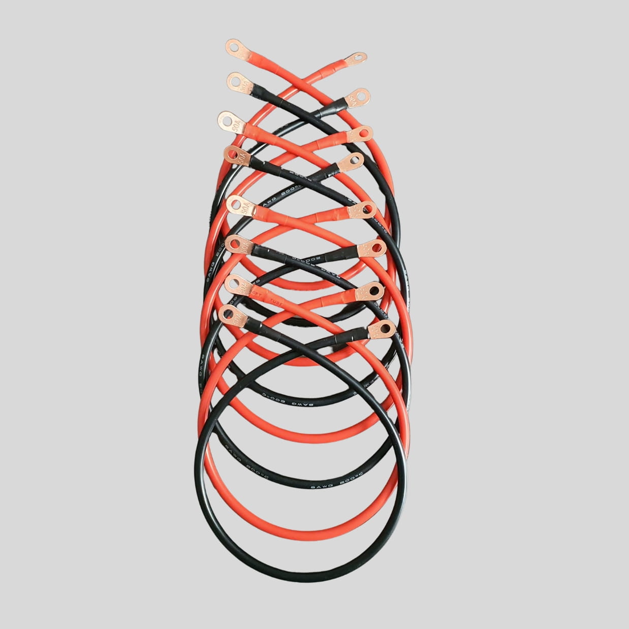 Dây nối cọc bình ắc quy pin Lithium chính hãng 8AWG 2 đầu cos tròn 6