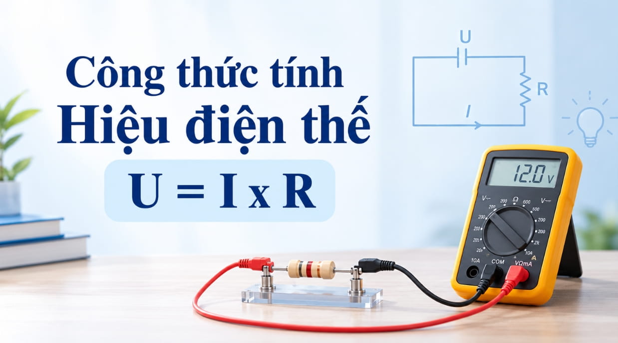 Công thức tính hiệu điện thế
