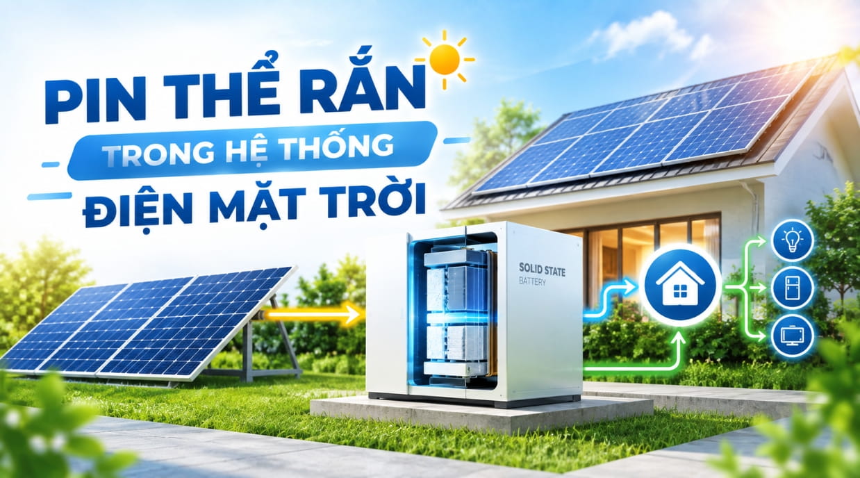 pin thể rắn trong hệ thống điện mặt trời